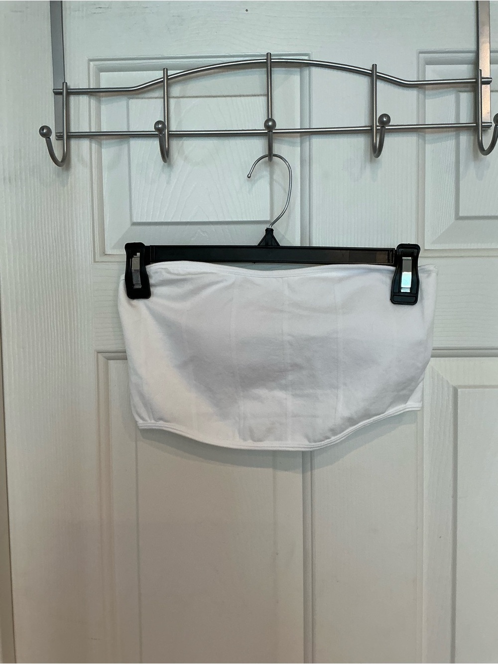 Zenana Outfitters White Cotton Bandeau Bra Top